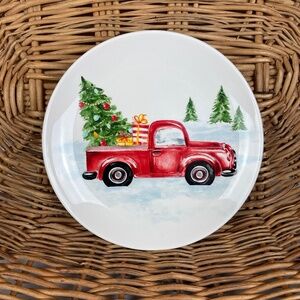 Robert Stanley Christmas Plate Red Truck with Tree
